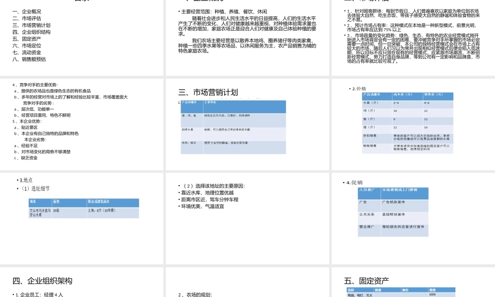 家庭农场创业策划书