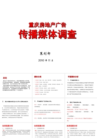 重庆房地产广告媒体调查