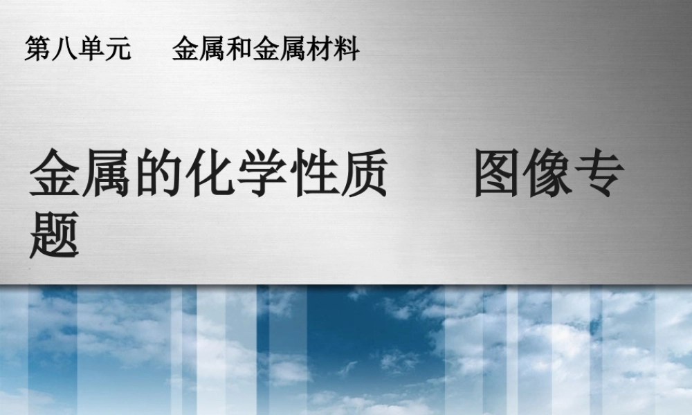 金属与酸反应的图像专题