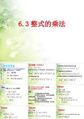 《整式的乘法》课件2