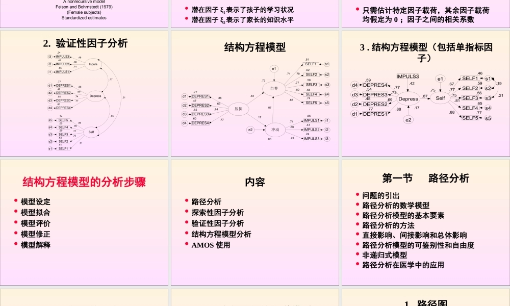 结构方程模型与AMOS使用