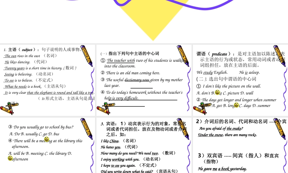 英语句子结构分析.ppt