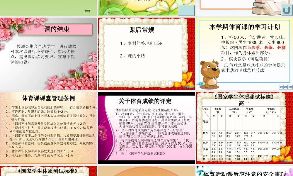 体育如何上好第一课