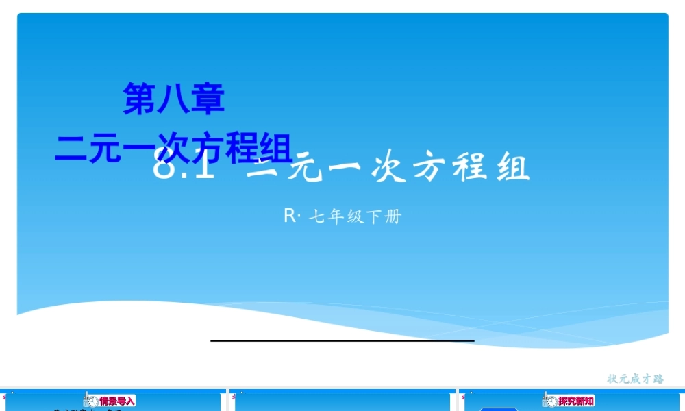 1二元一次方程组
