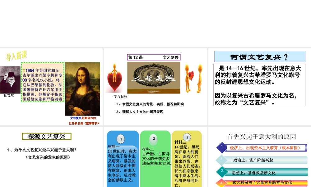 文艺复兴课件
