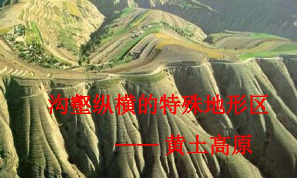 第八章-第一节-沟壑纵横的特殊地形区—黄土高原