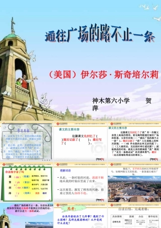 《通往广场的路不止一条》课件