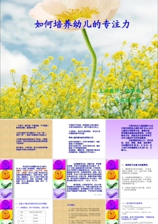 课件-孩子注意力的培养