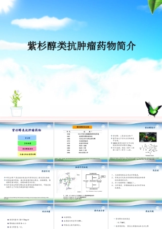 紫杉醇类抗肿瘤药物简介