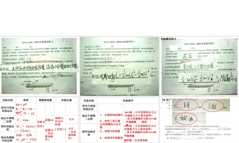 力学实验公开课