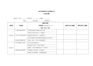 品社学科课堂学习活动观察工具(2)