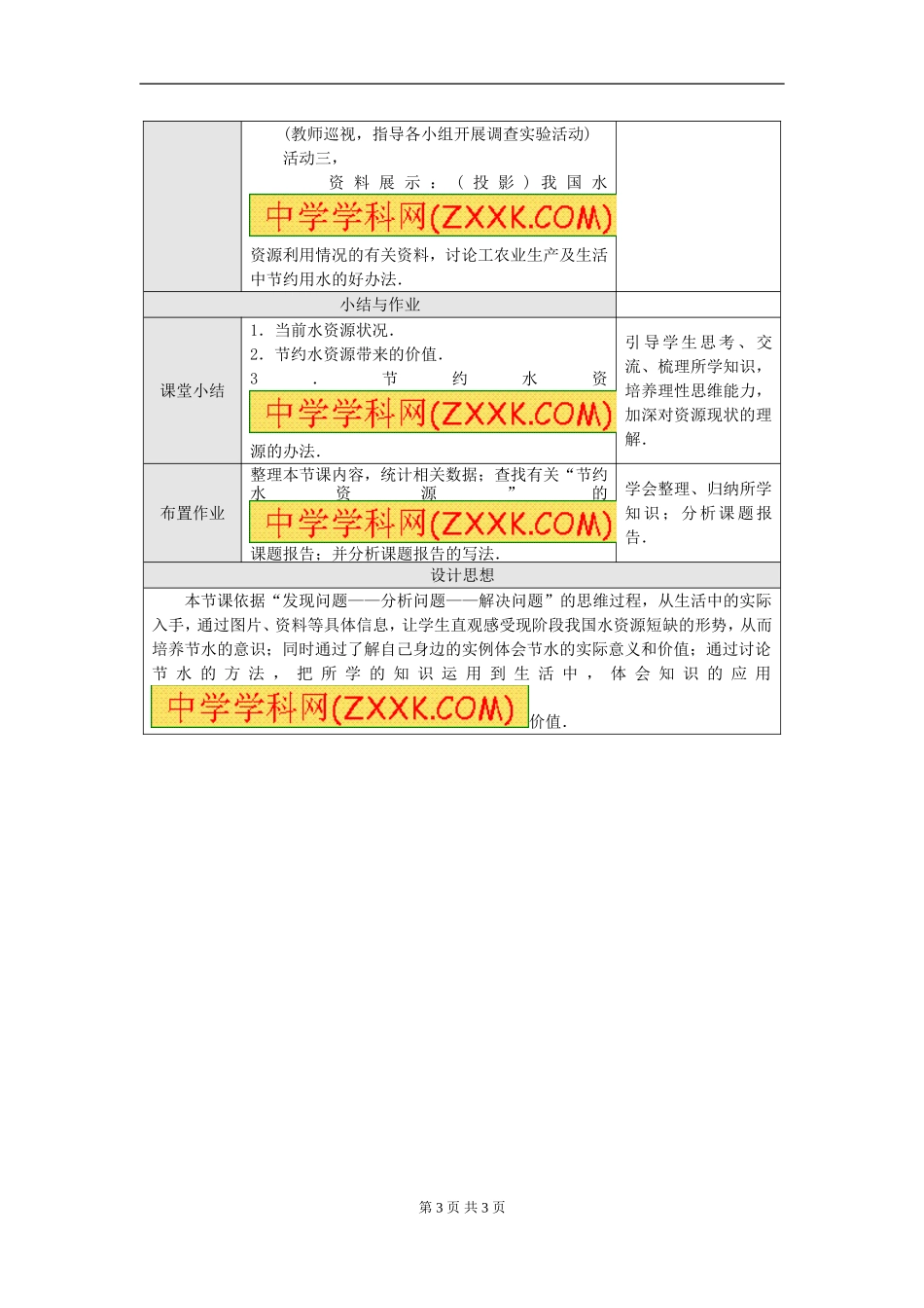 课题学习---从数据谈节水_第3页