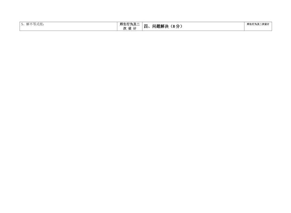 复习不等式不等式与不等式组教学设计_第2页