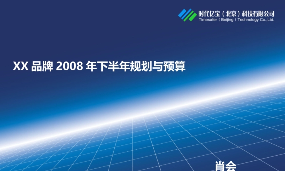 品牌推广年度规划与预算案例