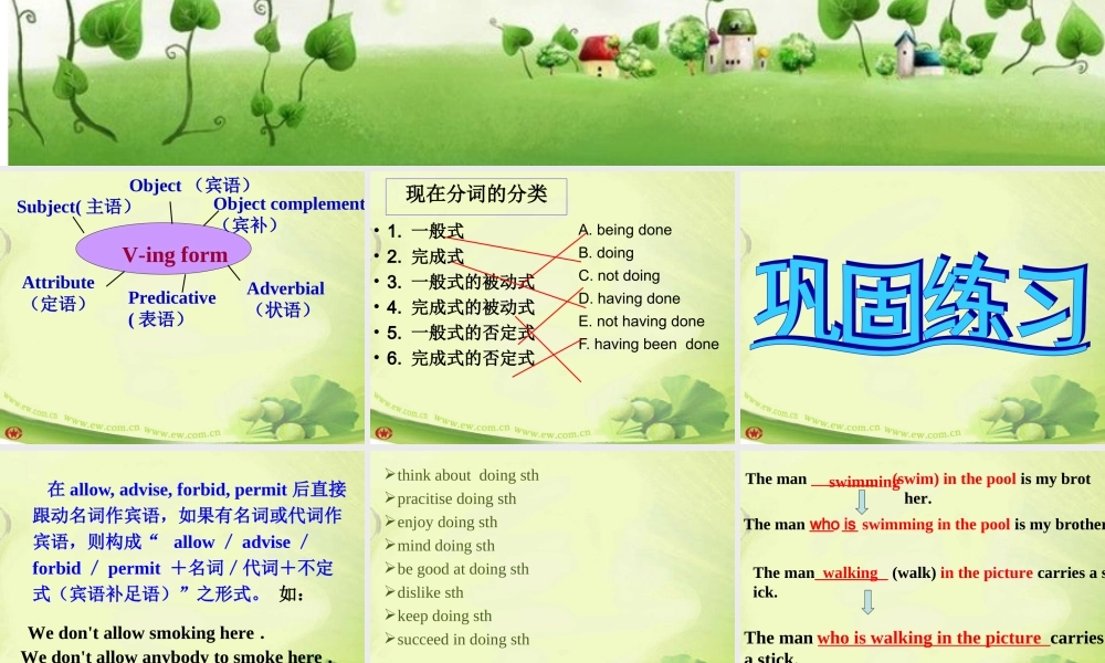 Exercise-of--the--ing-form