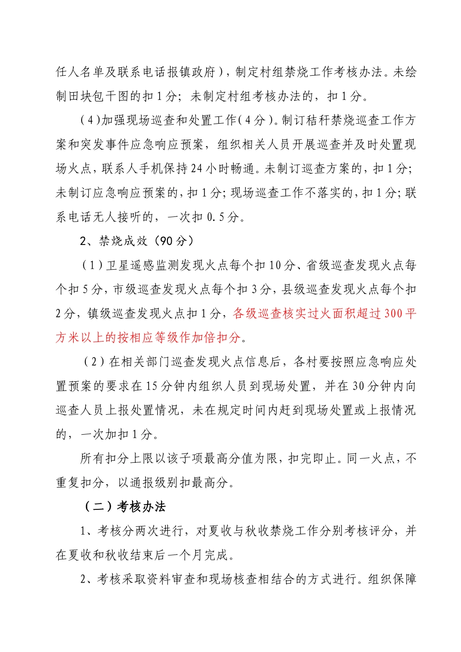 秸秆禁烧工作考核及奖惩办法_第2页