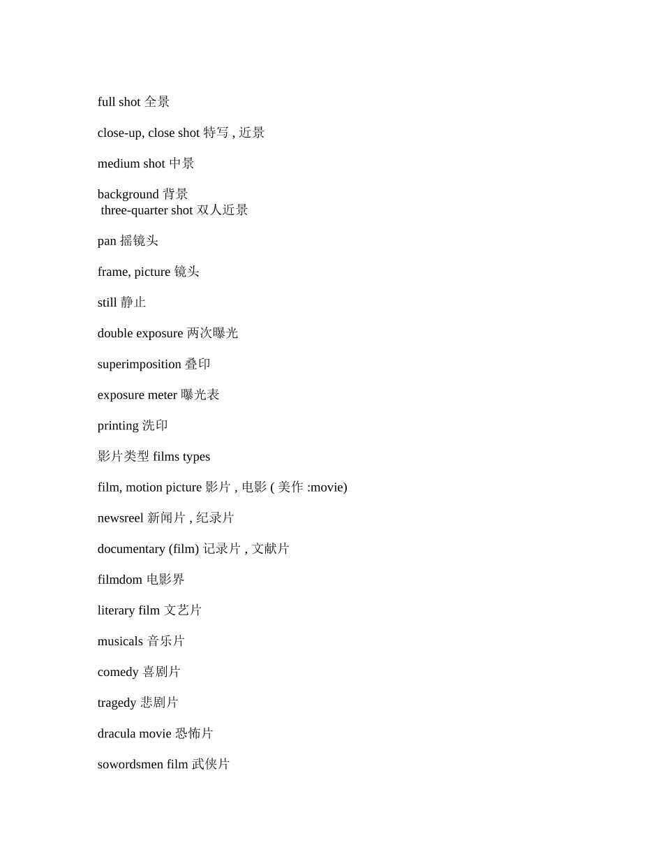 电影类英语行业术语_第3页