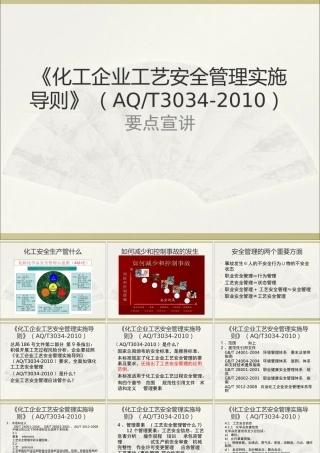 化工企业工艺安全管理实施导则》(AQ