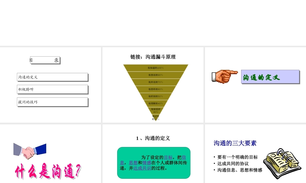 沟通技巧课件Ppt