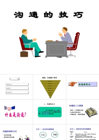 沟通技巧课件Ppt