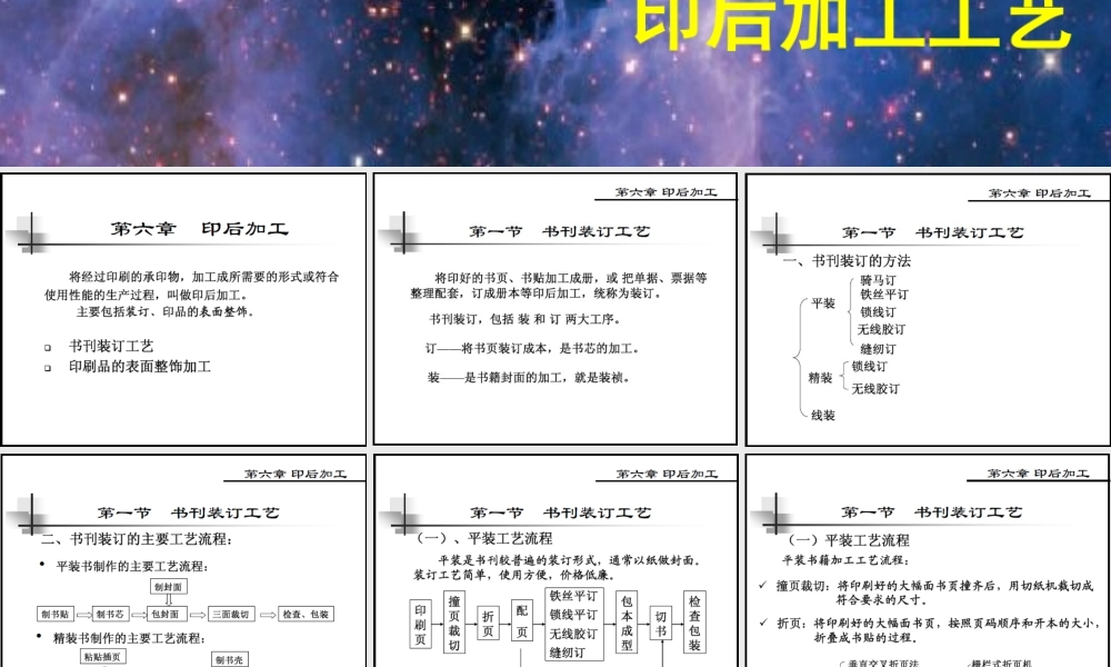 印后加工工艺