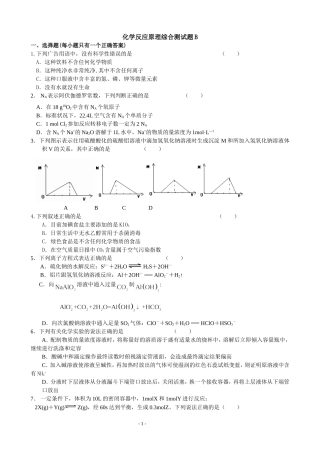 化学反应原理综合测试题B