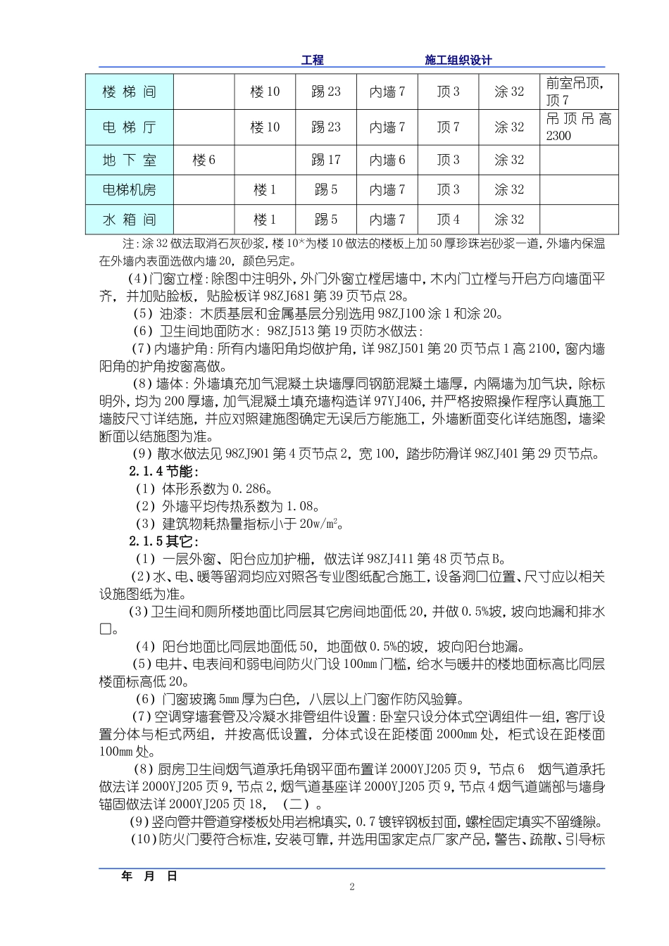 高层住宅楼施工组织设计_第2页