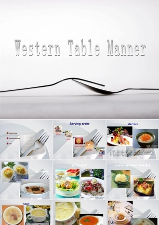 西餐礼仪(中英文)