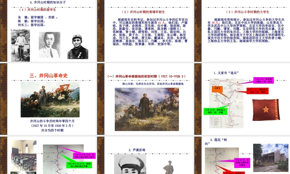 井冈山斗争与井冈山精神课件PPT