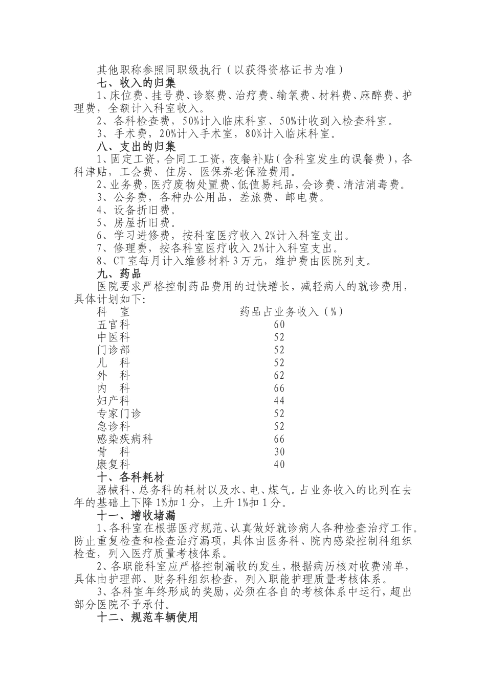 广丰县人民医院绩效考核及分配方案_第2页