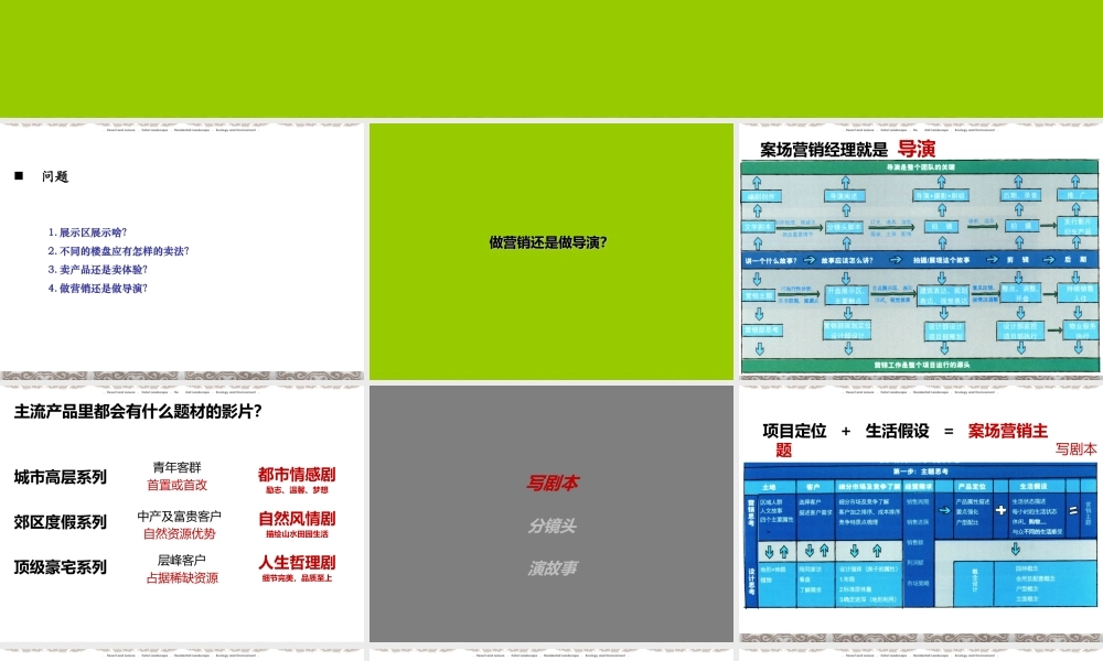 房地产景观示范区展示区