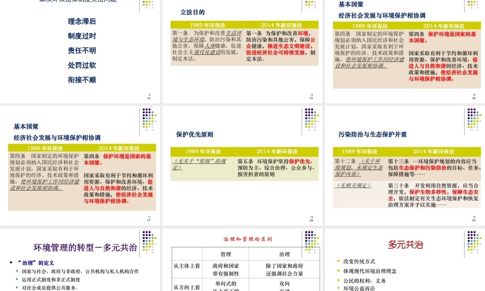 新旧环保法对比