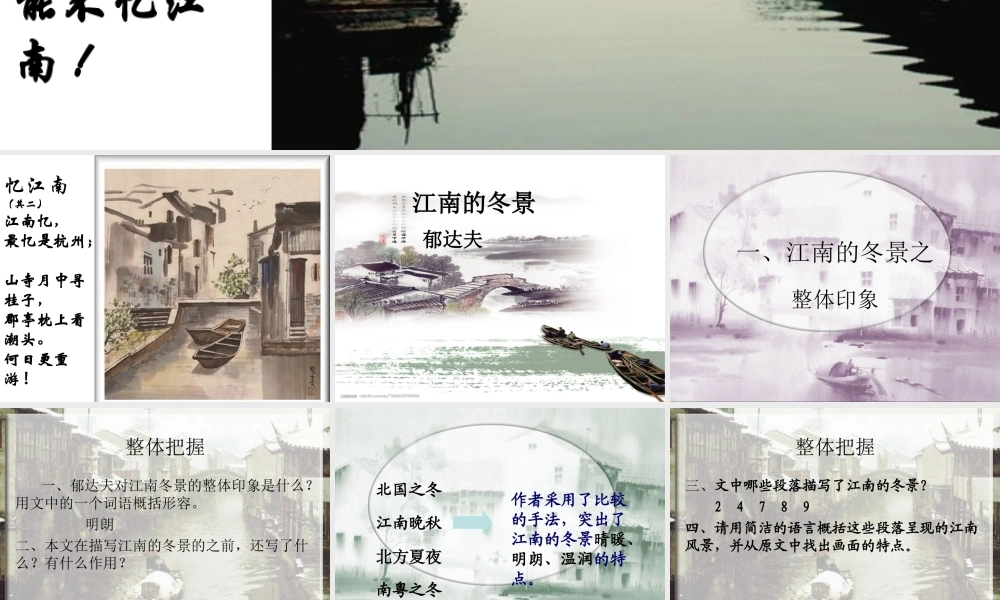 江南的冬景完整版