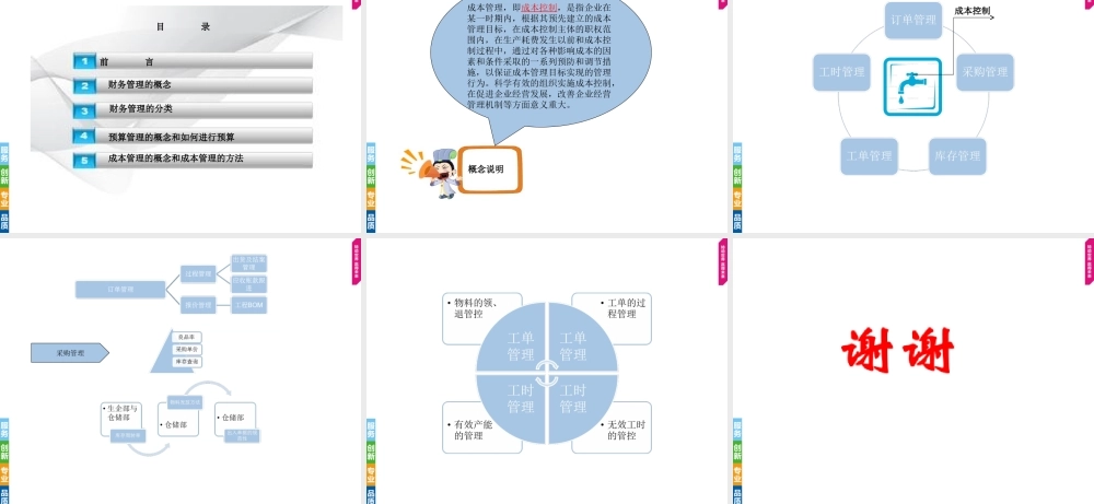 制造业财务管理通识