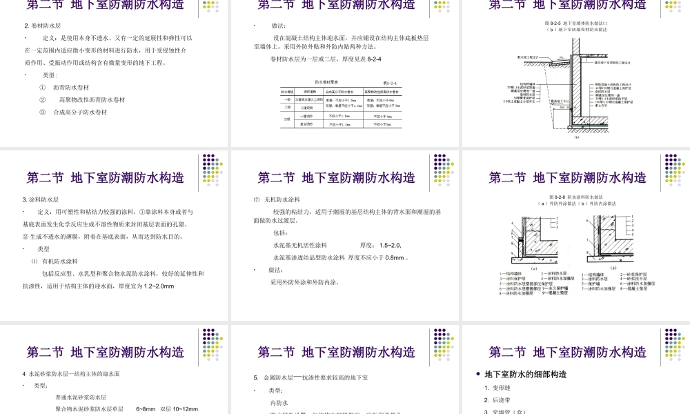 建筑物的防潮防水构造pps