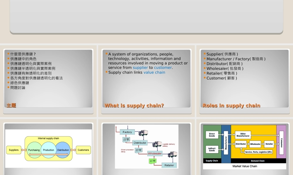 供应链透明化与稽核