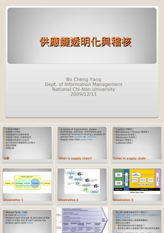 供应链透明化与稽核