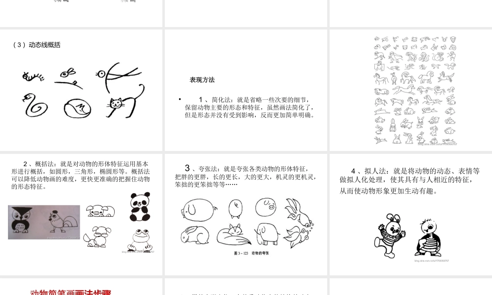 动物简笔画课件