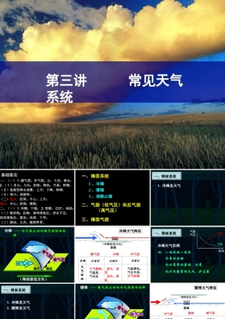 高三一轮复习—天气系统