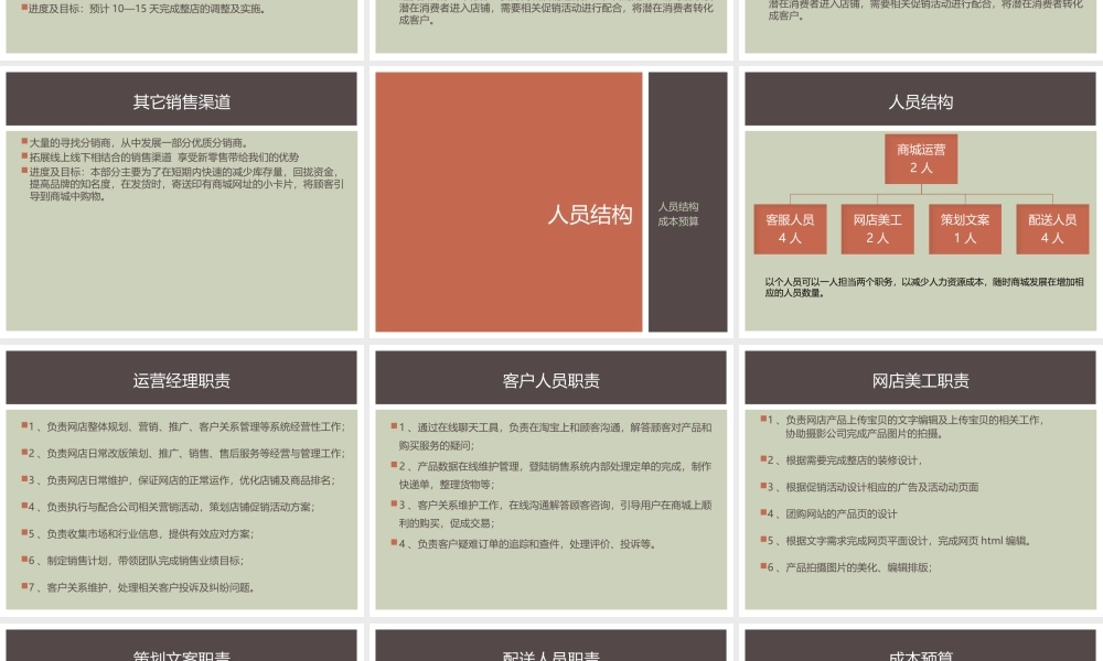 天猫品牌运营计划