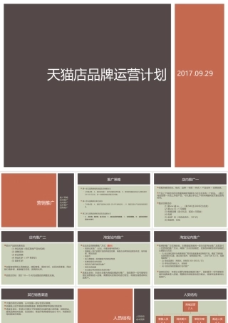 天猫品牌运营计划