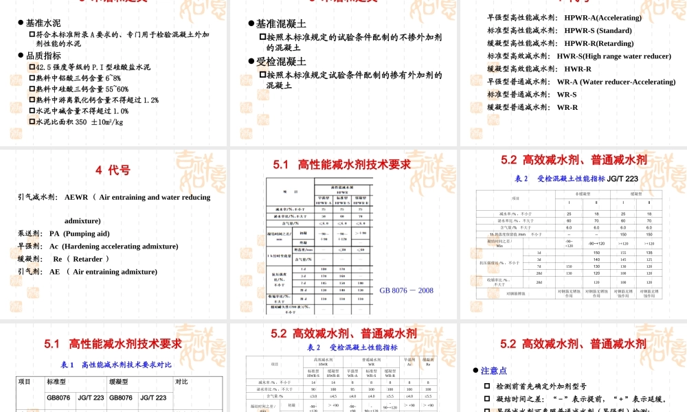 混凝土外加剂检测方法