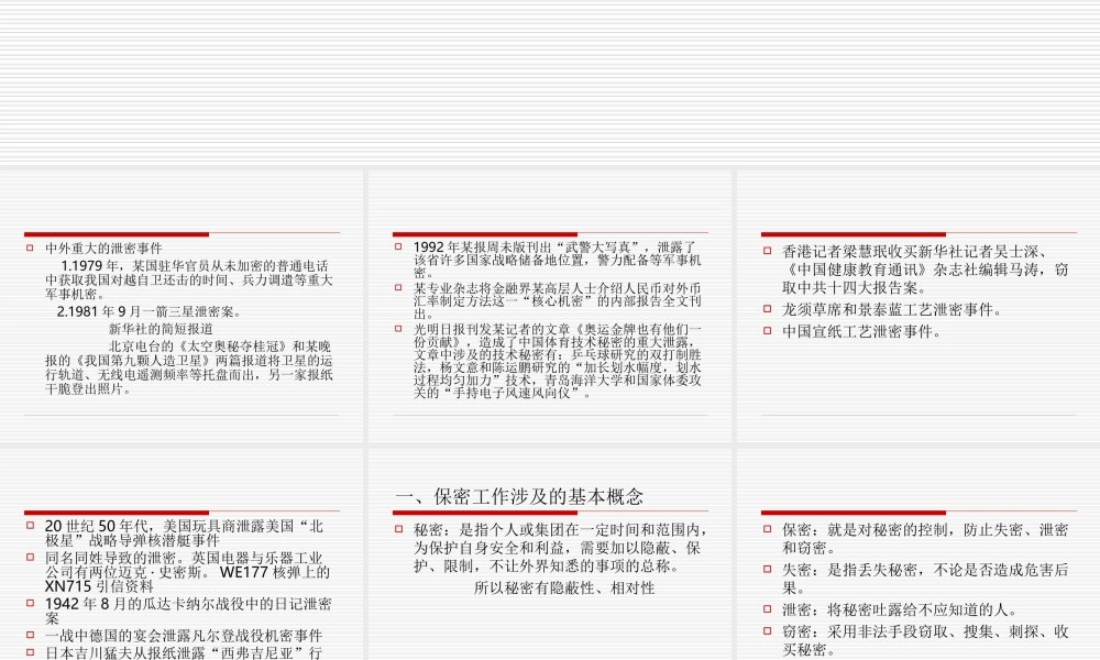 秘书的保密工作