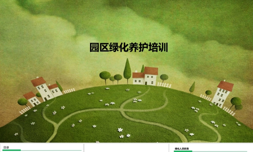 绿化培训课件