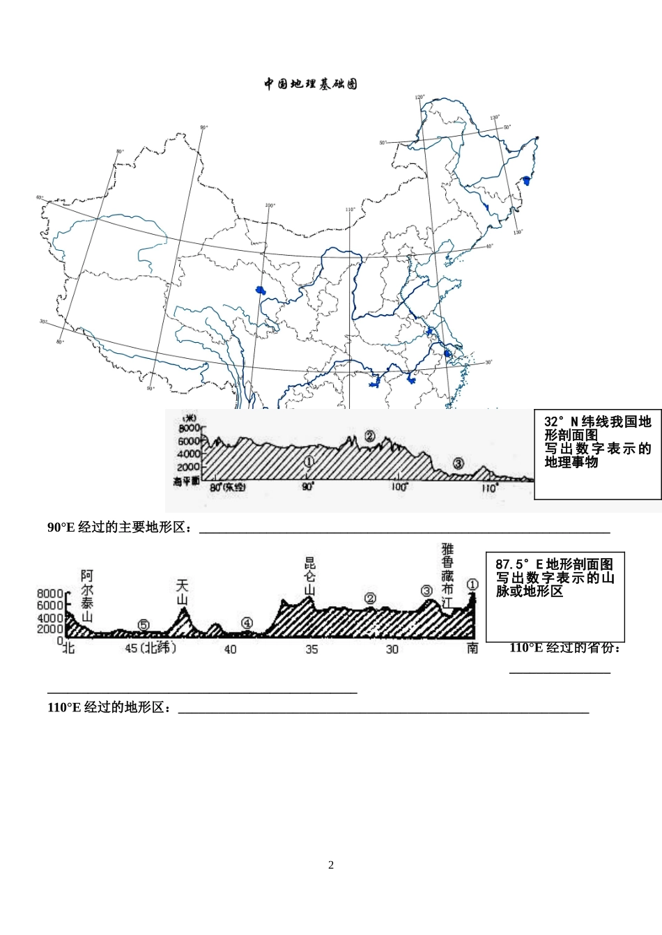 中国地理概况填图_第2页