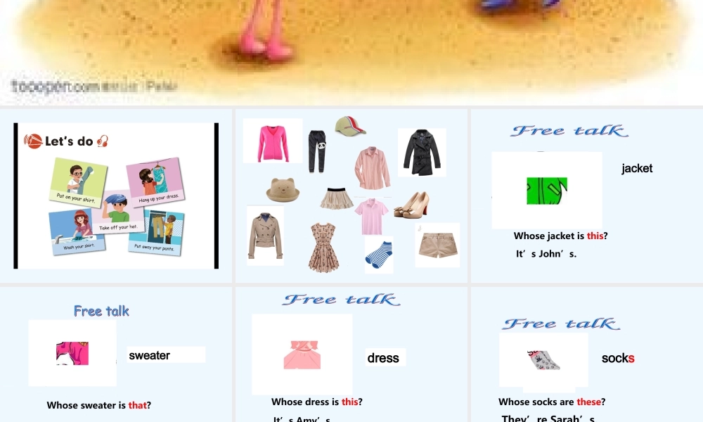 四年级英语下unit5-My-clothes-Read-and-write