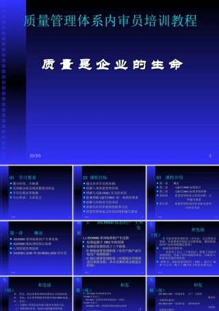 质量管理体系培训教程(1)(2)