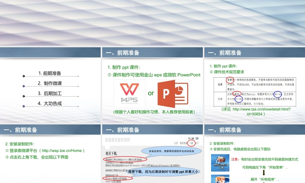 微视频制作培训