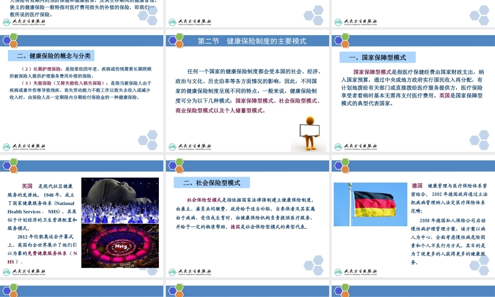 健康管理师13 第十三章 健康管理在健康保险中的应用新