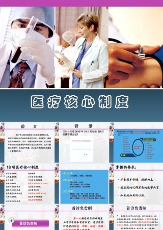 最新18项医疗质量安全核心制度课件